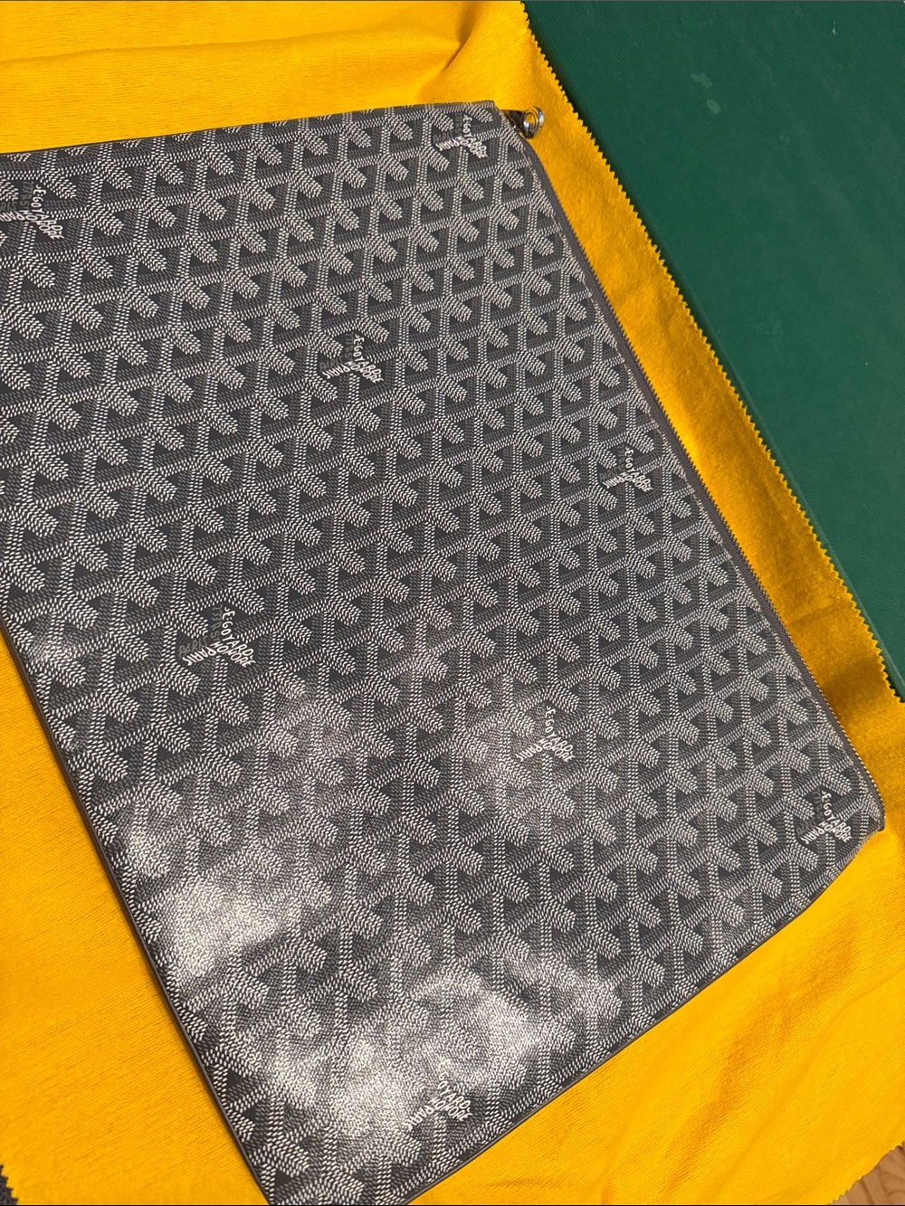 Goyard Senat GM Pouch in Grey